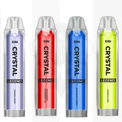 Box Of 10 Crystal Legend 4000 Puff Disposable Vape - 73.99 Only