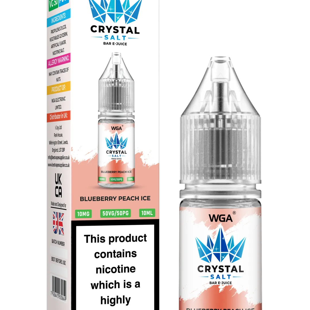 WGA Crystal Salt Bar E-Juice 10ml Nic Salts