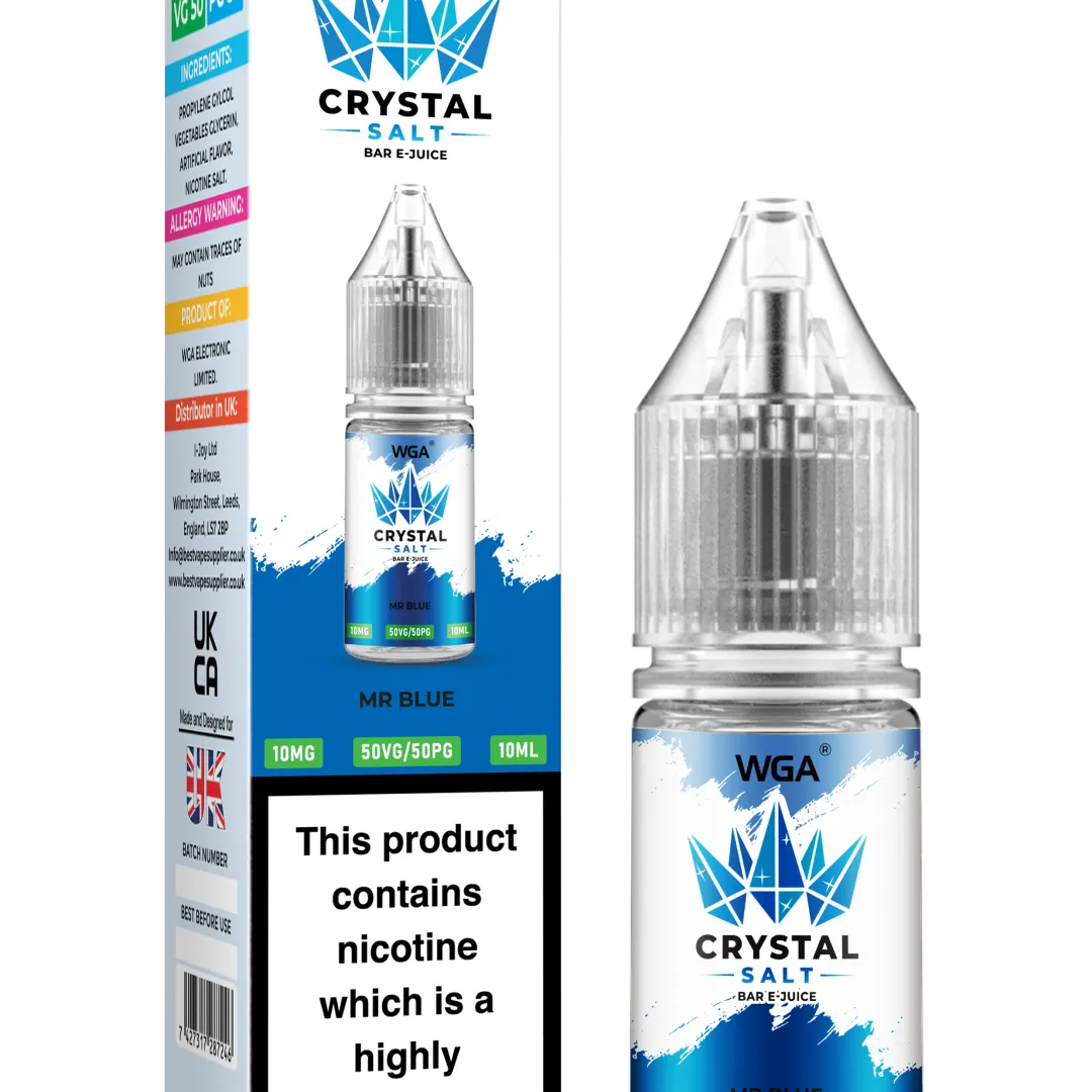 WGA Crystal Salt Bar E-Juice 10ml Nic Salts