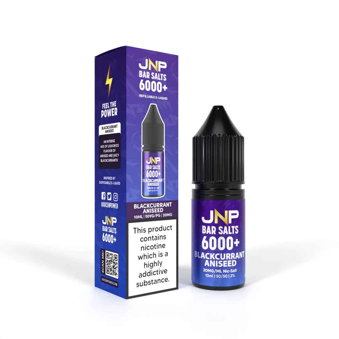 JNP Bar Salt 6000 Nic Salts 10ml | 25+ Flavours