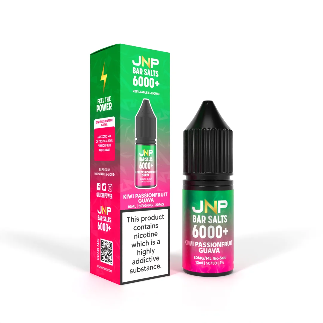 JNP Bar Salt 6000 Nic Salts 10ml | 25+ Flavours