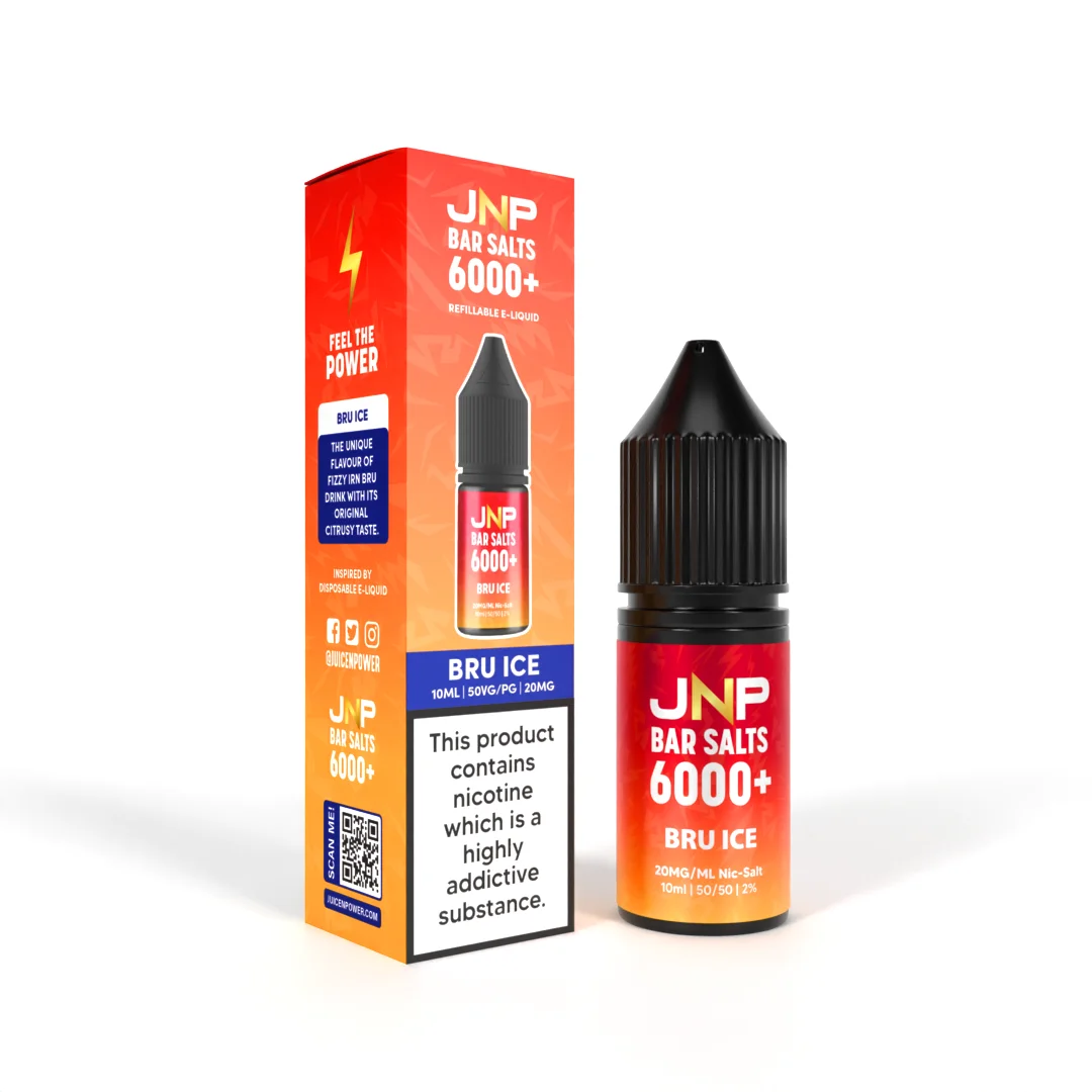 JNP Bar Salt 6000 Nic Salts 10ml | 25+ Flavours