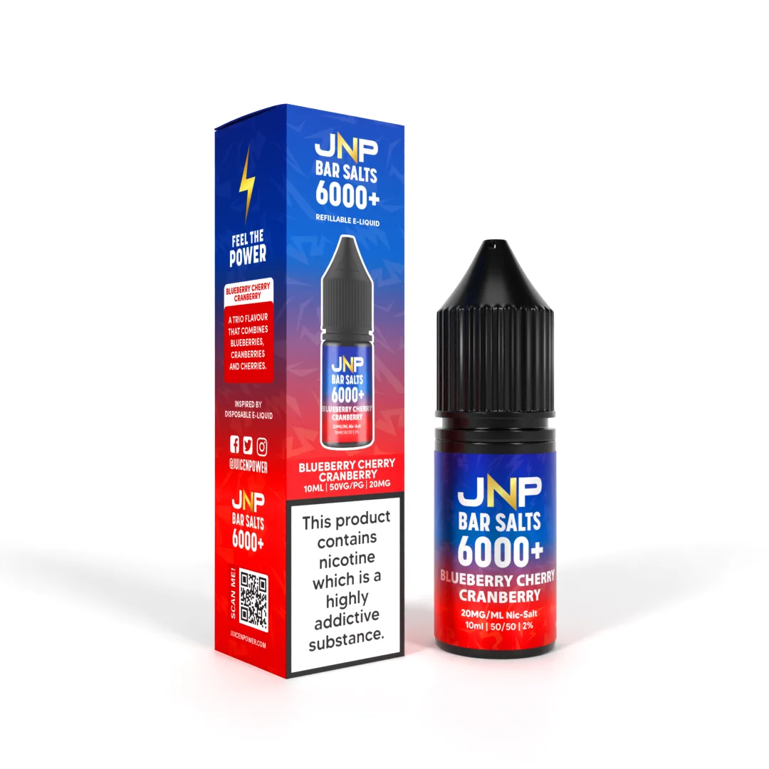 JNP Bar Salt 6000 Nic Salts 10ml | 25+ Flavours