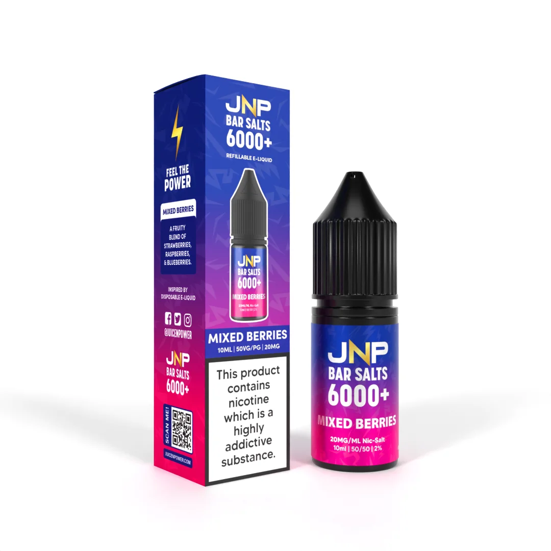 JNP Bar Salt 6000 Nic Salts 10ml | 25+ Flavours