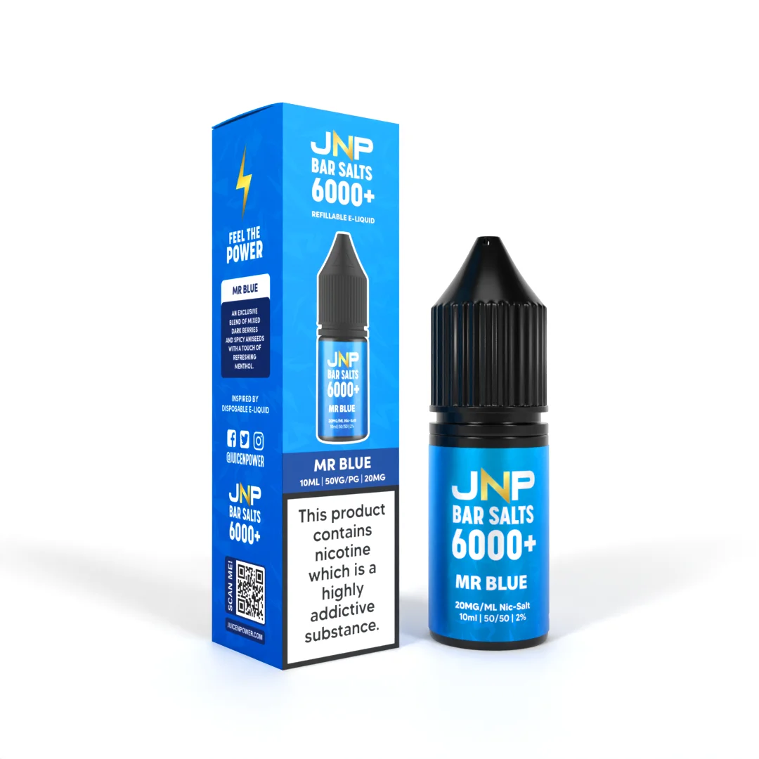 JNP Bar Salt 6000 Nic Salts 10ml | 25+ Flavours