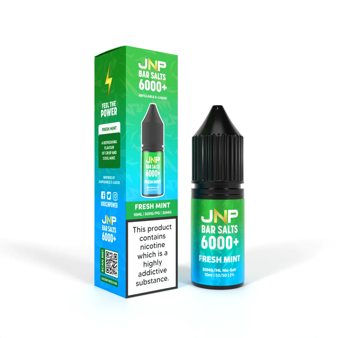 JNP Bar Salt 6000 Nic Salts 10ml | 25+ Flavours