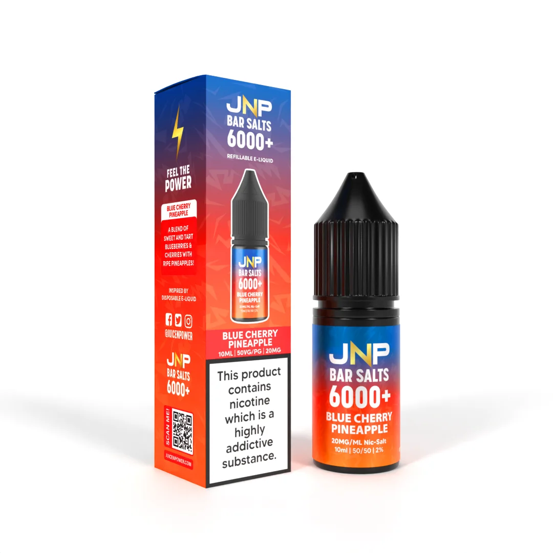 JNP Bar Salt 6000 Nic Salts 10ml | 25+ Flavours