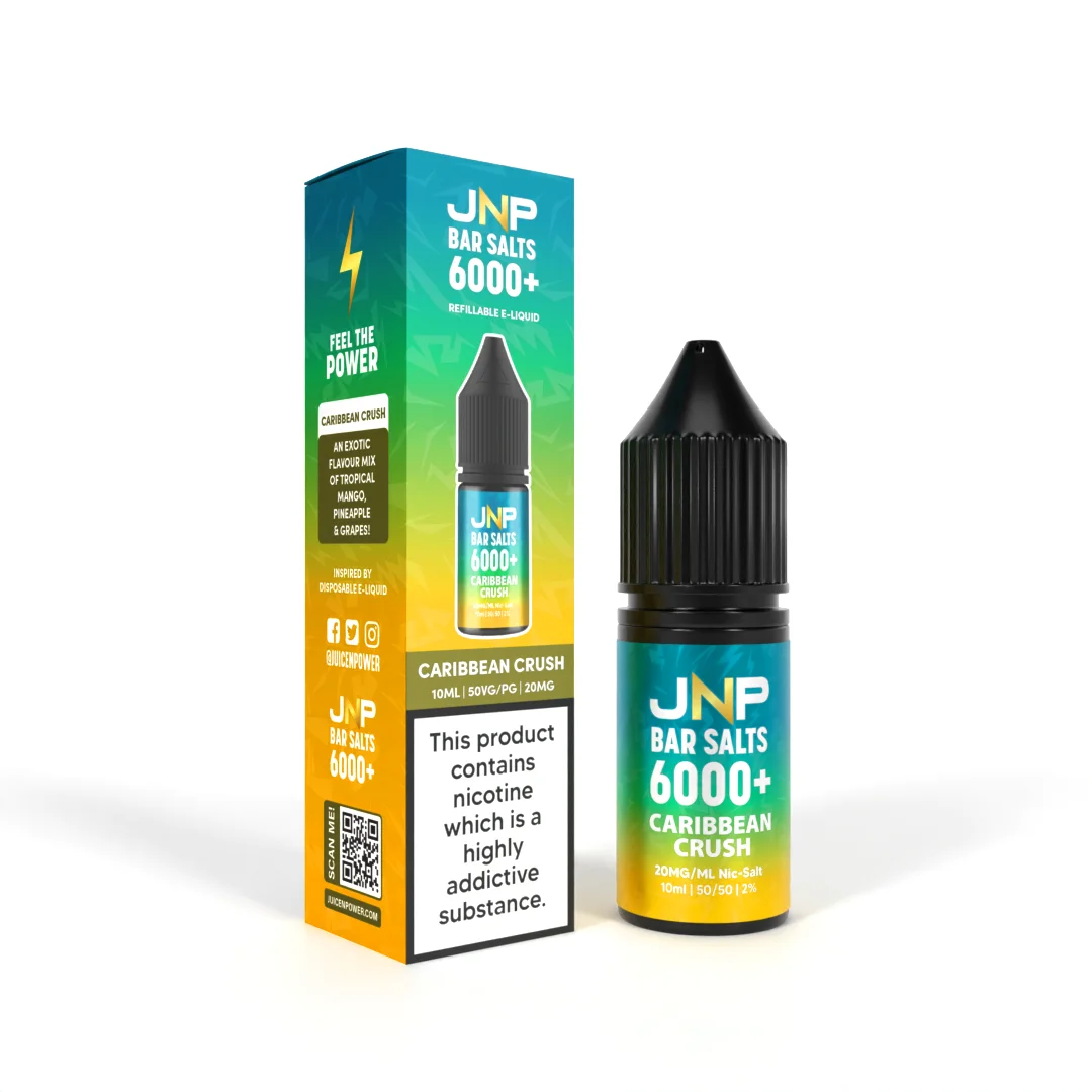 JNP Bar Salt 6000 Nic Salts 10ml | 25+ Flavours