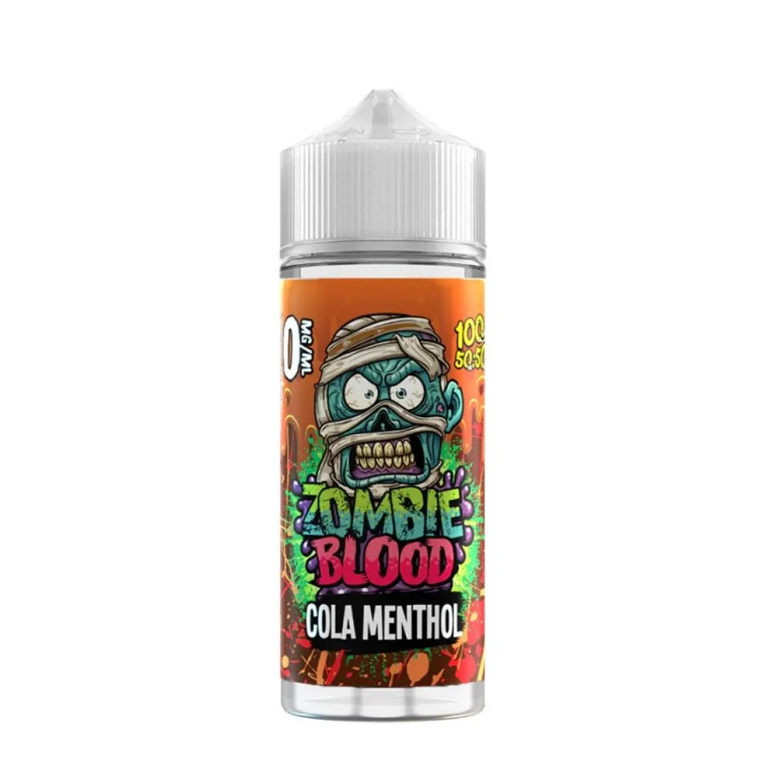 Cola Menthol 100ml Shortfill E-Liquid by Zombie Blood