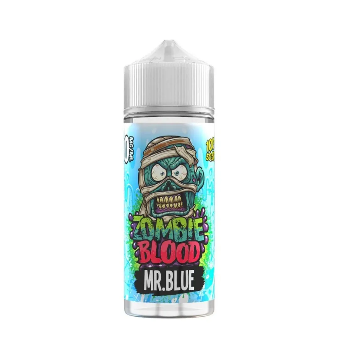 Mr Blue 100ml Shortfill E-Liquid by Zombie Blood