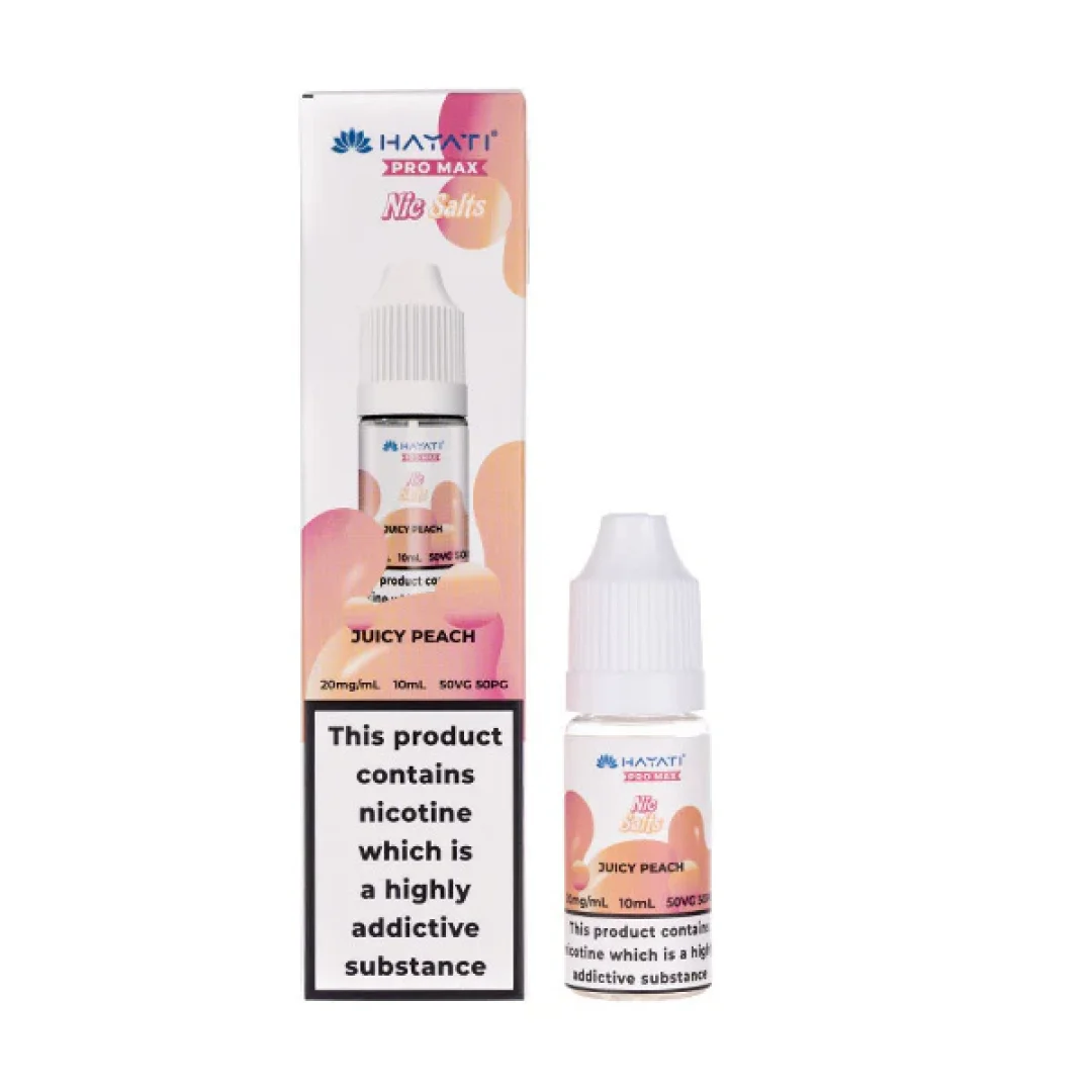 Juicy Peach Nic Salt E-Liquid by Hayati Pro Max