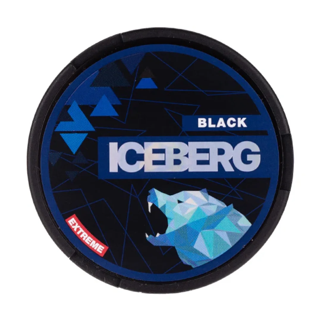 Black Nicotine Pouches by Iceberg