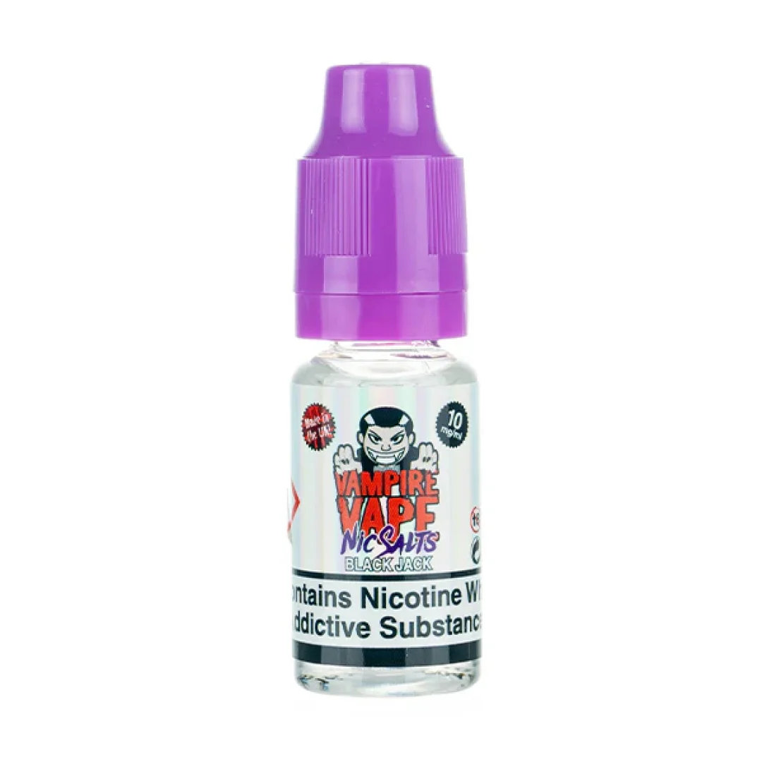 Black Jack Nic Salt E-Liquid by Vampire Vape