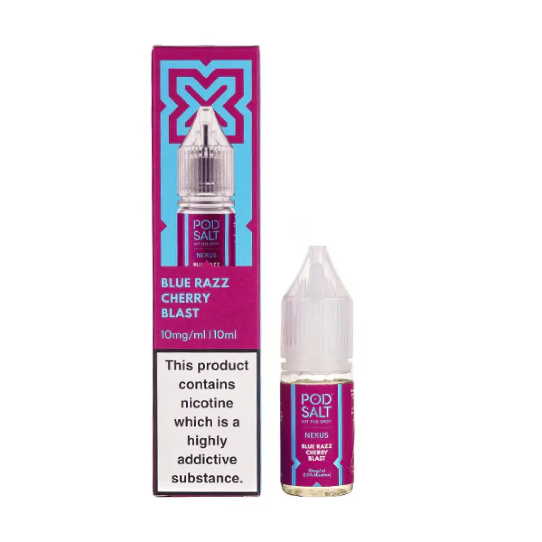 Blue Razz Cherry Blast Nic Salt E-Liquid by Pod Salt Nexus