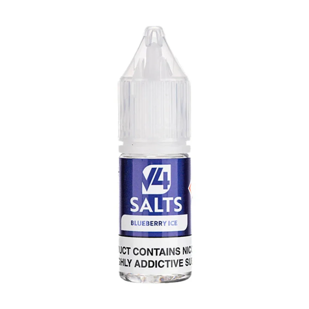 Blueberry Ice Nic Salt E-Liquid by V4 Vapour