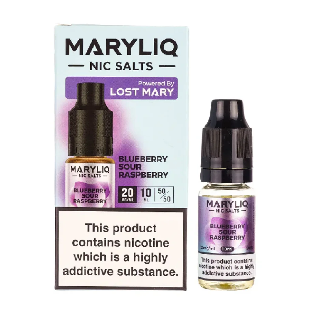 Blueberry Sour Raspberry Nic Salt E-Liquid by Lost Mary Maryliq