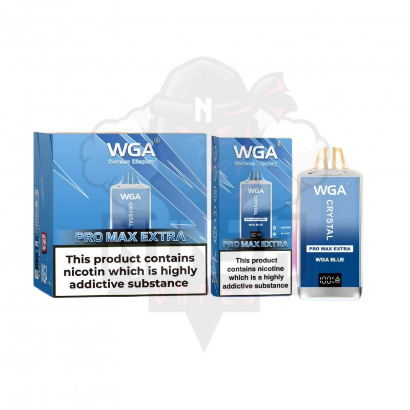 Box Of 10 WGA Crystal Pro Max Extra 15000+ Puffs | All Flavours Wholesale