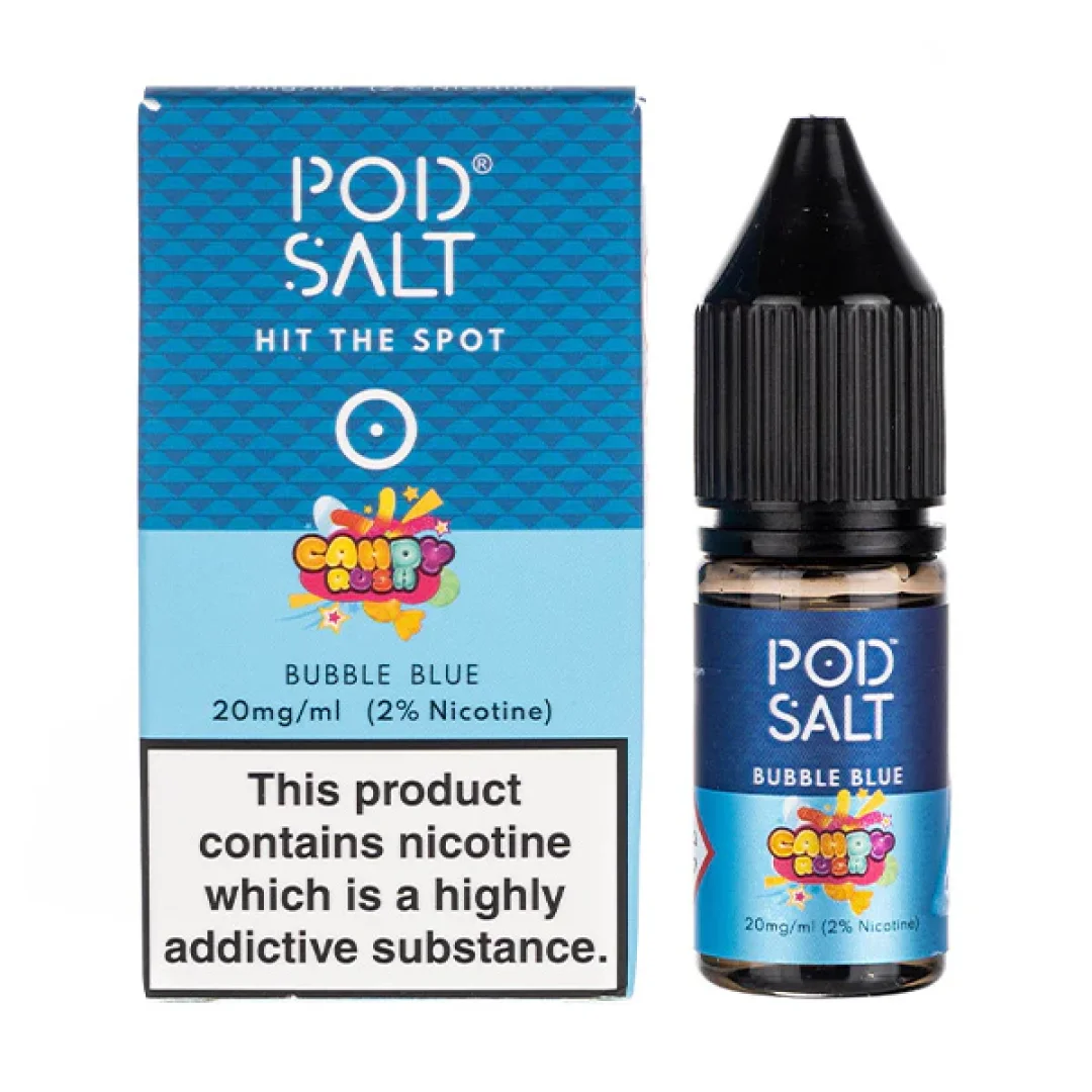 Bubble Blue Nic Salt E-Liquid by Pod Salt