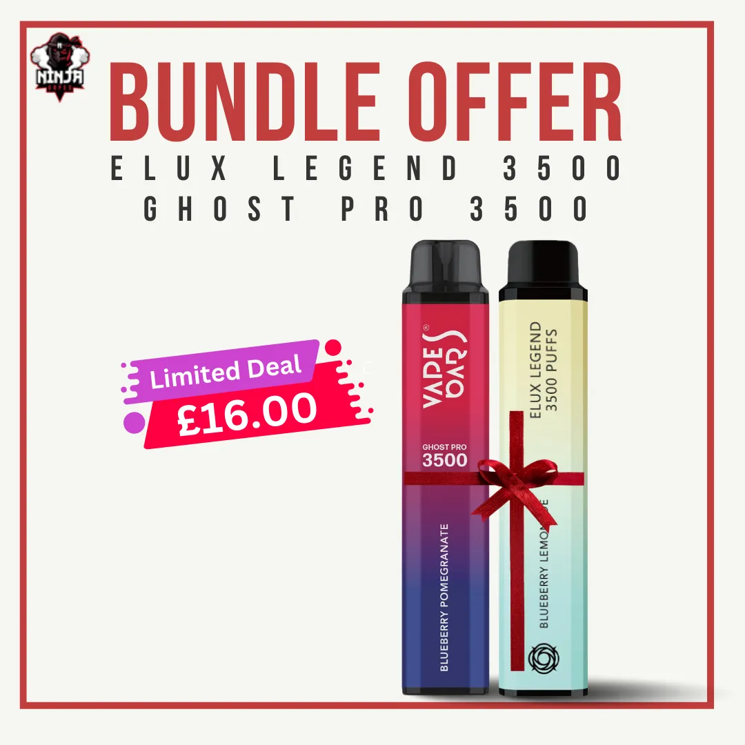 Bundle Offer Elux Legend 3500 + Ghost Pro 3500 Disposable Vapes