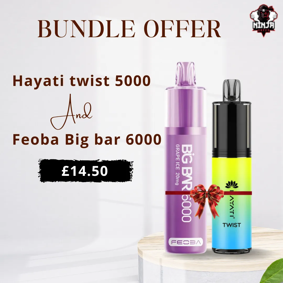 Bundle Offer Hayati Twist 5000 + Feoba Big Bar 6000 Puffs