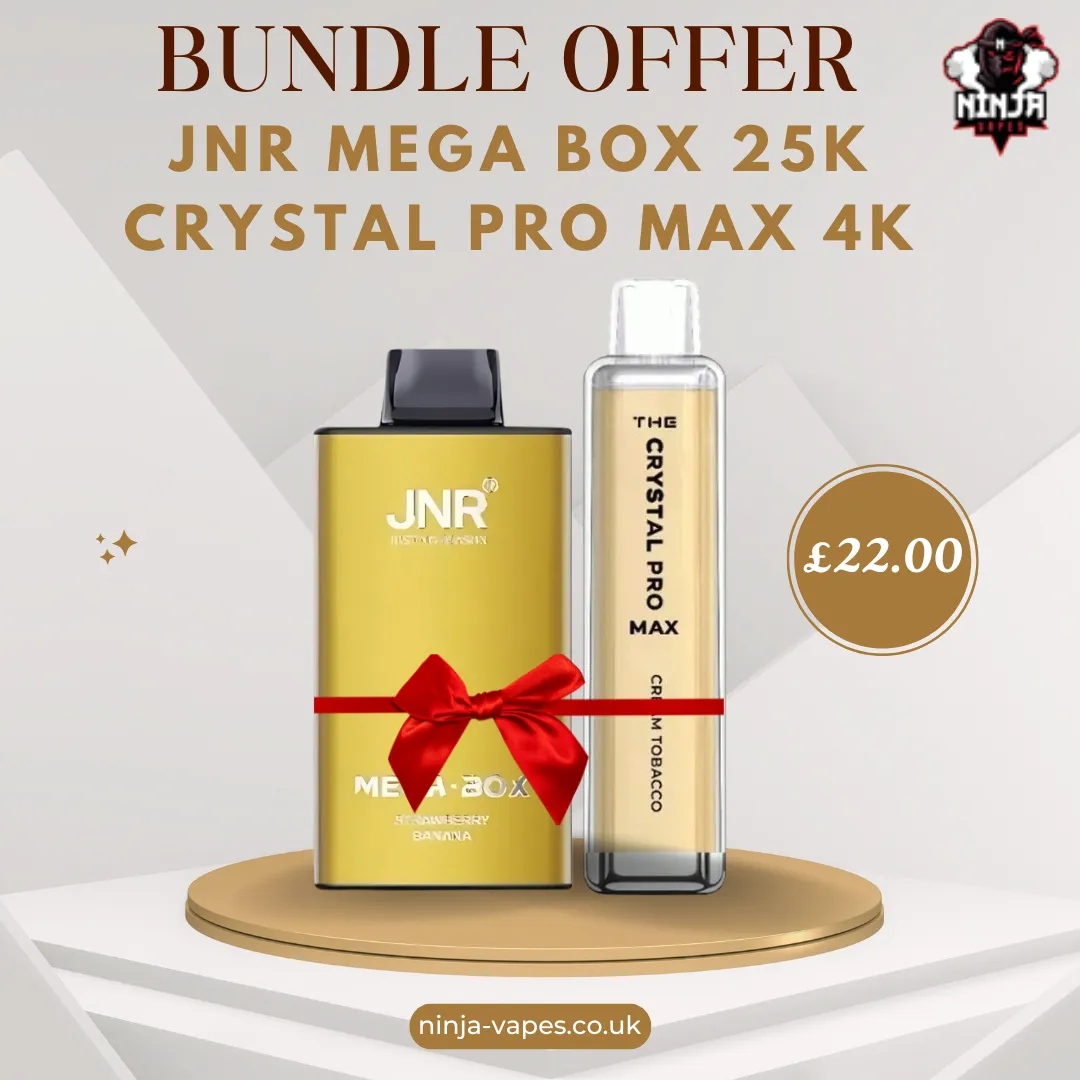 Bundle Offer JNR Mega Box 25000 + The Crystal Pro Max 4000