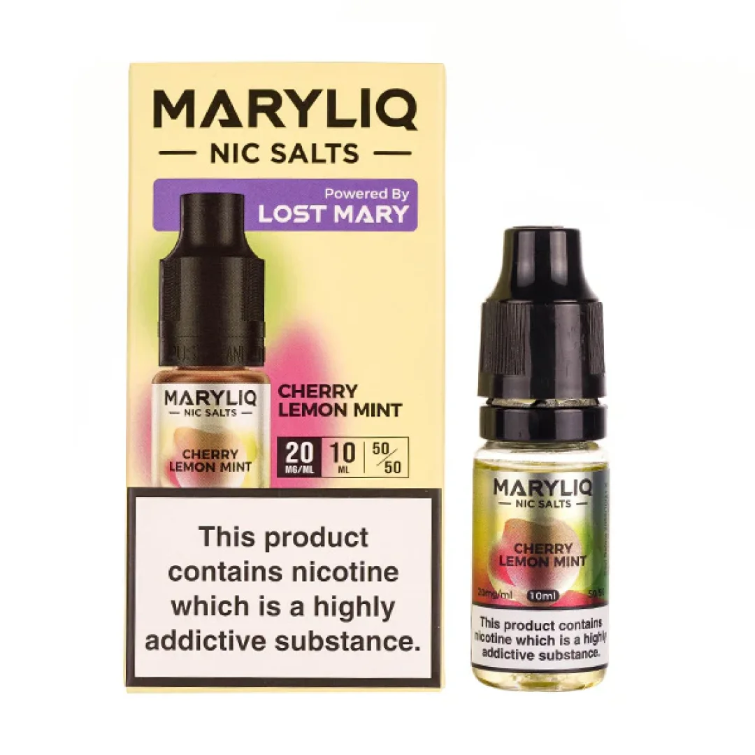 Cherry Lemon Mint Nic Salt E-Liquid by Lost Mary Maryliq