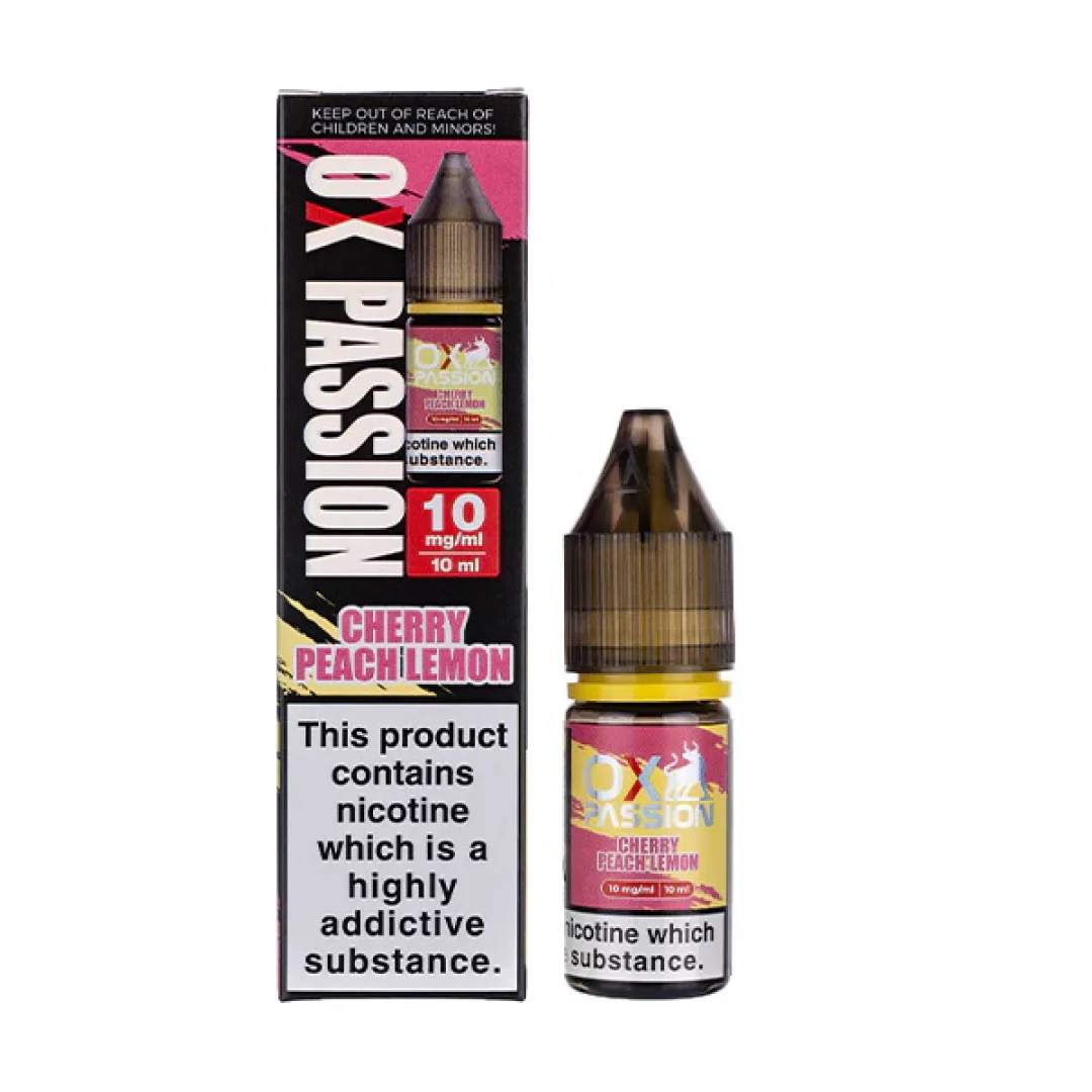 Cherry Peach Lemonade Nic Salt E-Liquid by Oxva Ox Passion