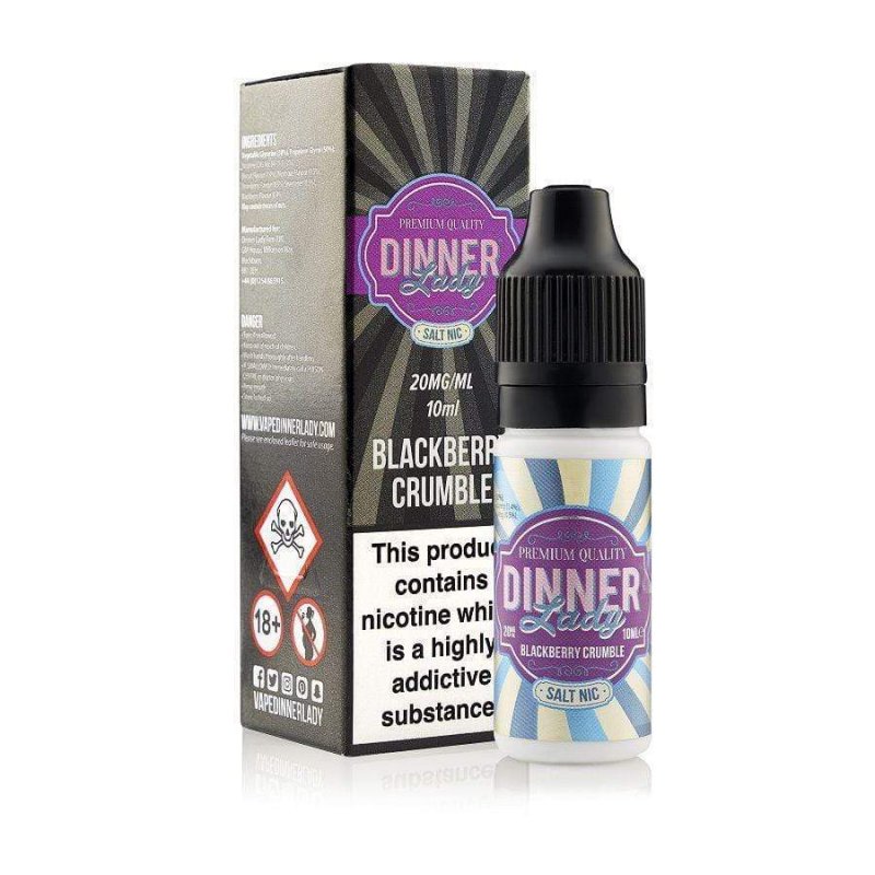 Dinner Lady Nic Salt Blackberry Crumble 10ml