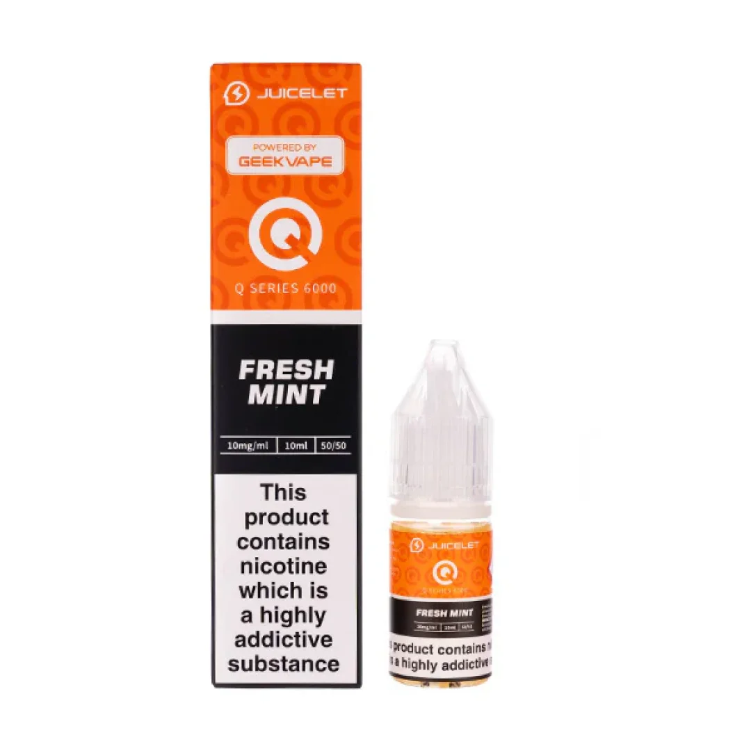 Fresh Mint Q Series 6000 Nic Salt E-Liquid by Juicelet