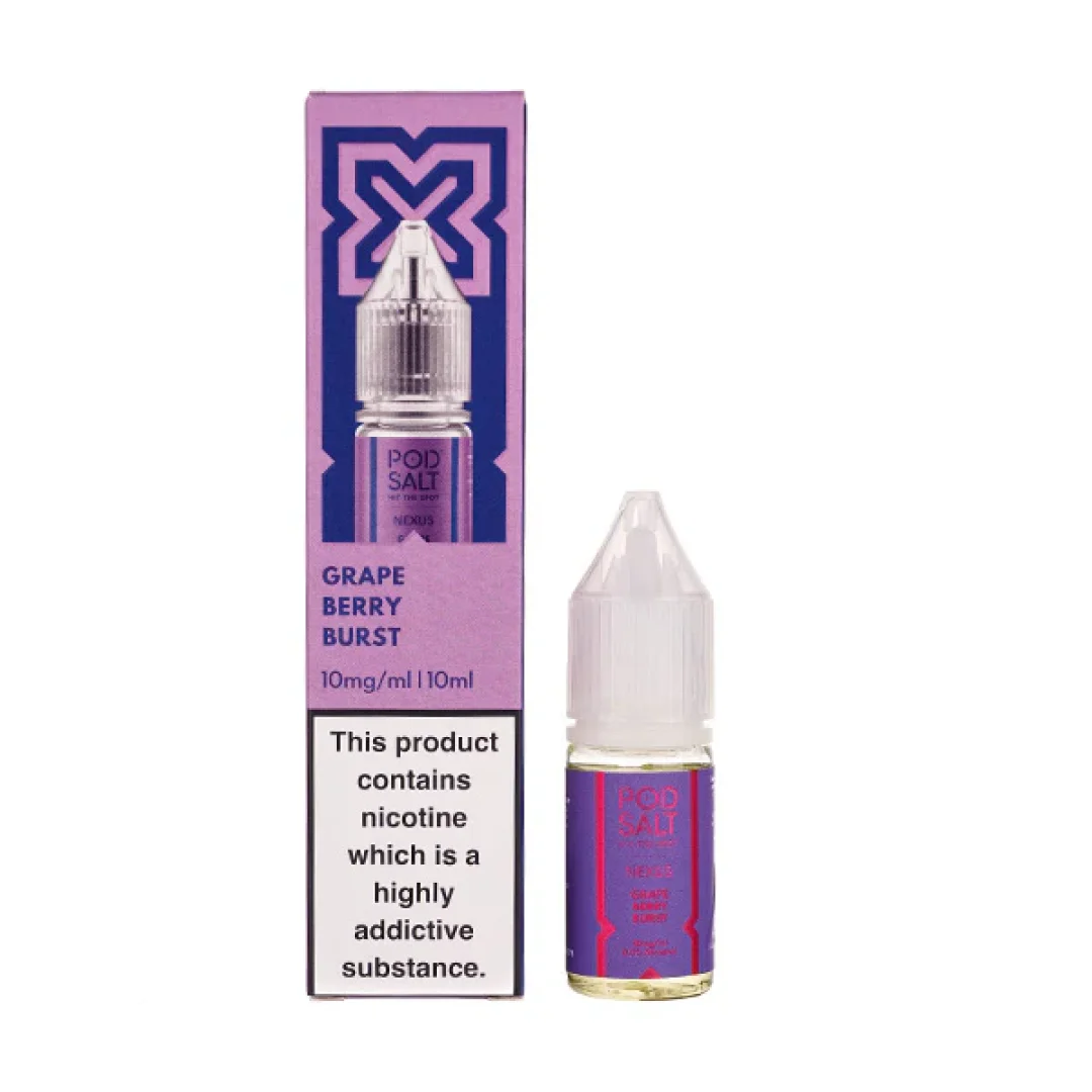 Grape Berry Burst Nic Salt E-Liquid by Pod Salt Nexus