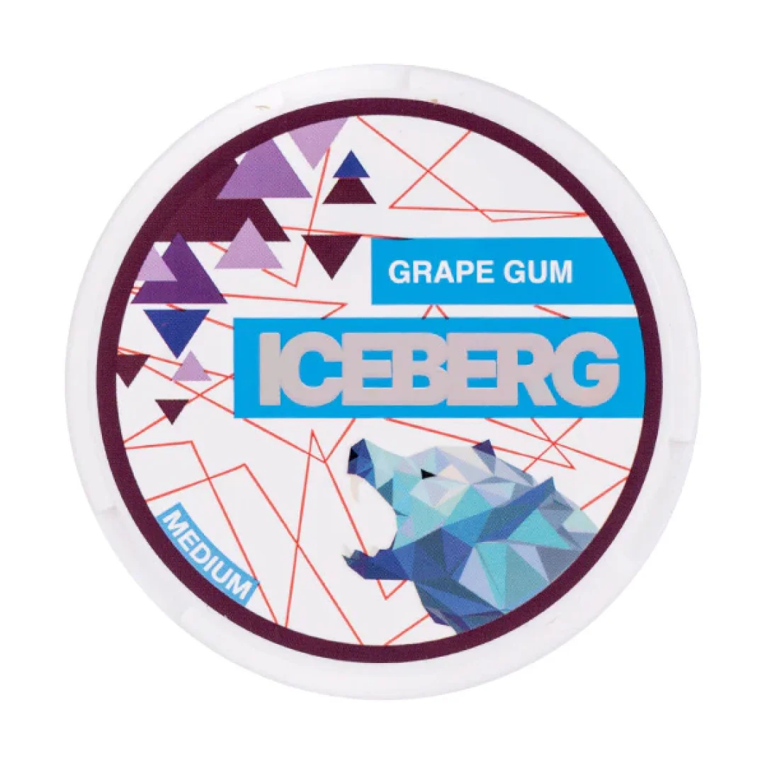 Grape Gum Nicotine Pouches by Iceberg