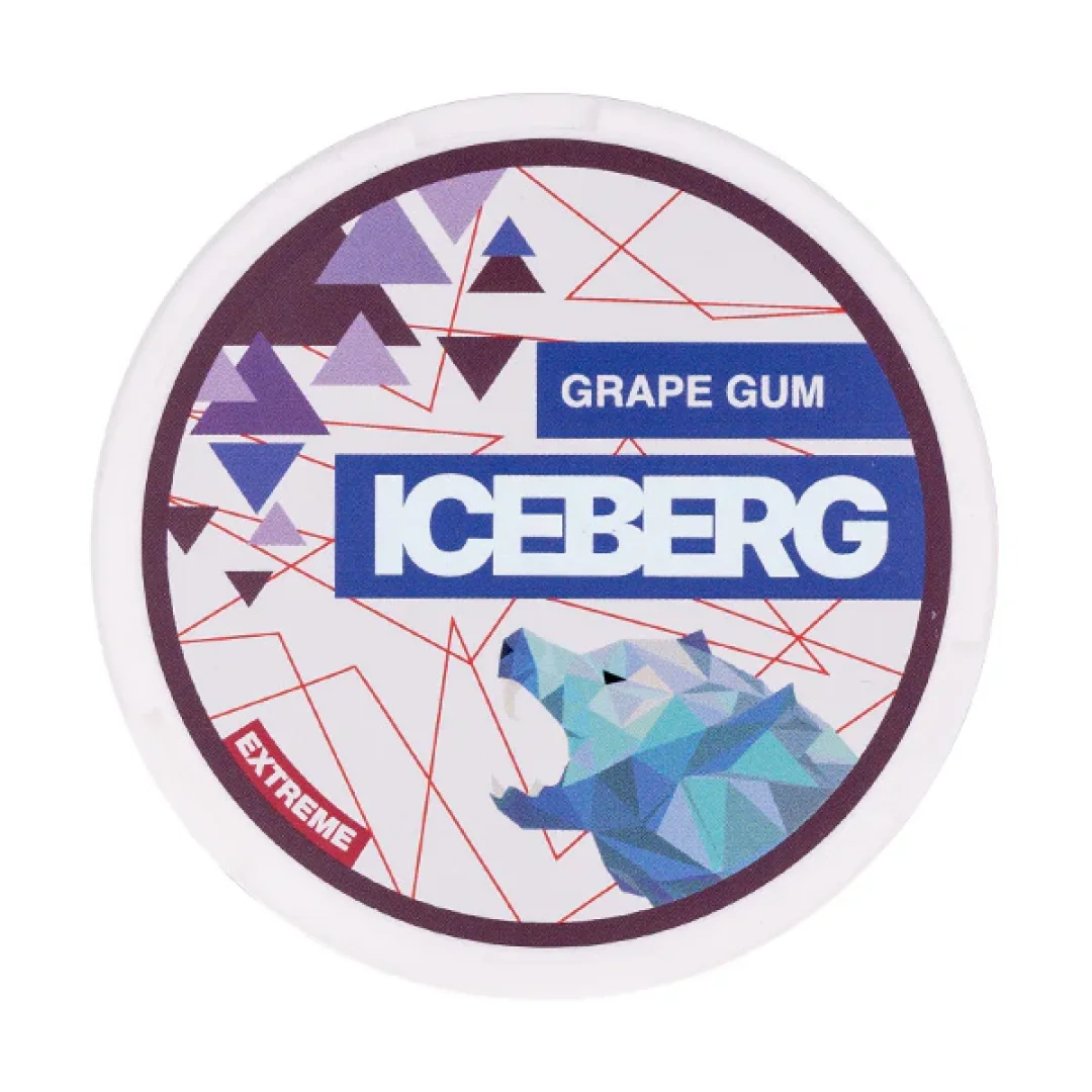 Grape Gum Nicotine Pouches by Iceberg