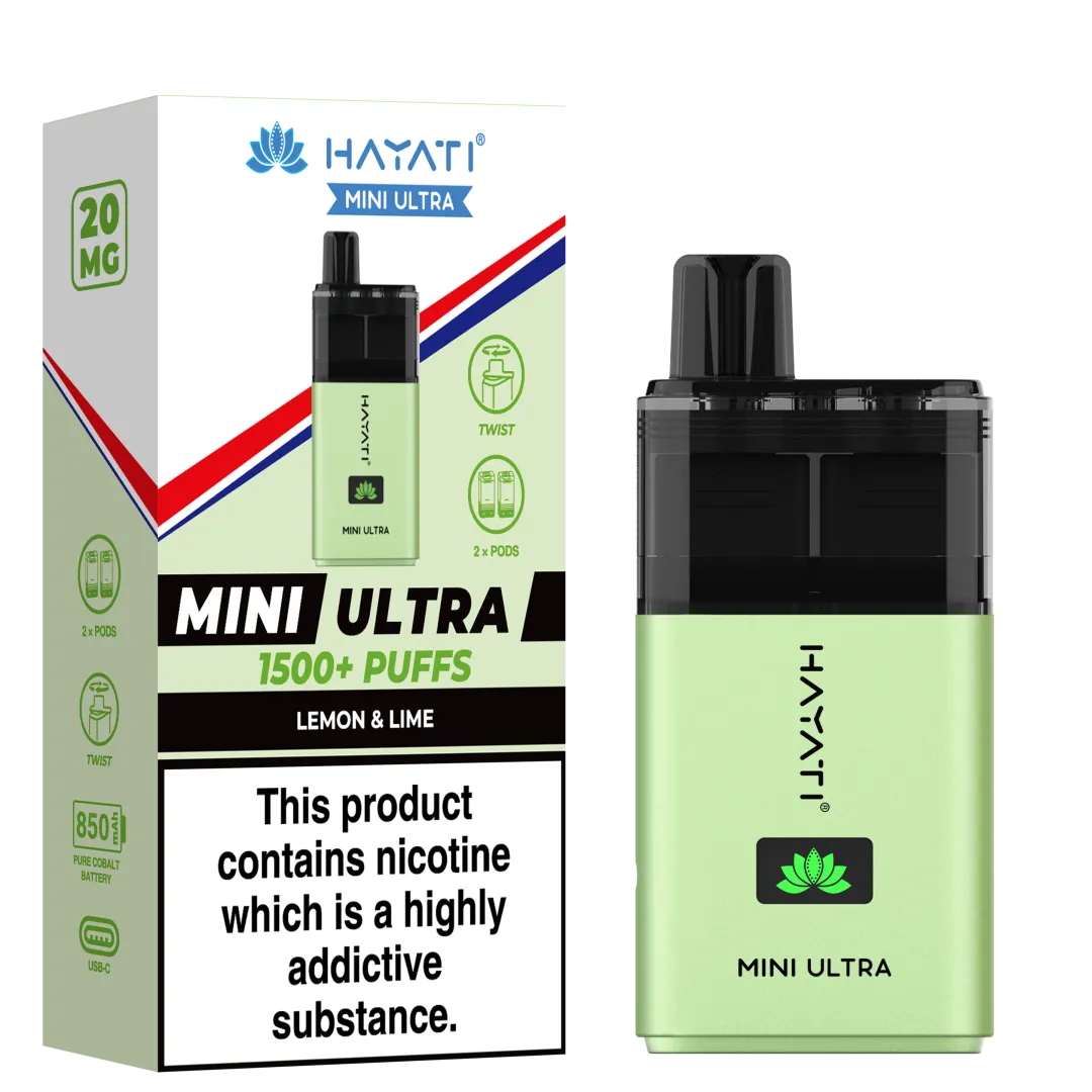 Hayati Mini Ultra 1500+ Puffs Disposable Vape