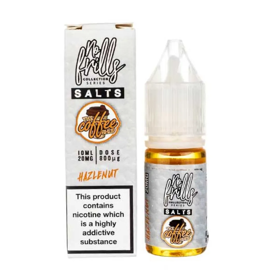 Hazelnut Nic Salt E-Liquid by No Frills The Coffee Shop