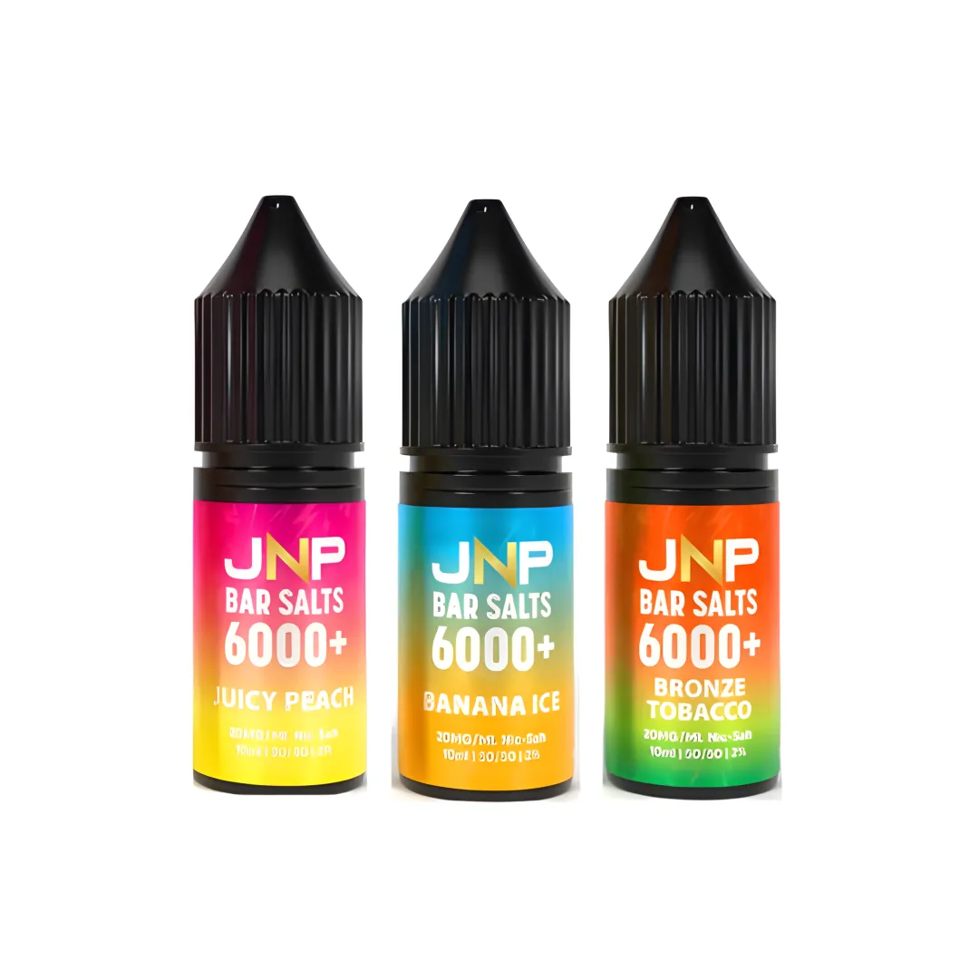 JNP Bar Salt 6000 Nic Salts 10ml | 25+ Flavours