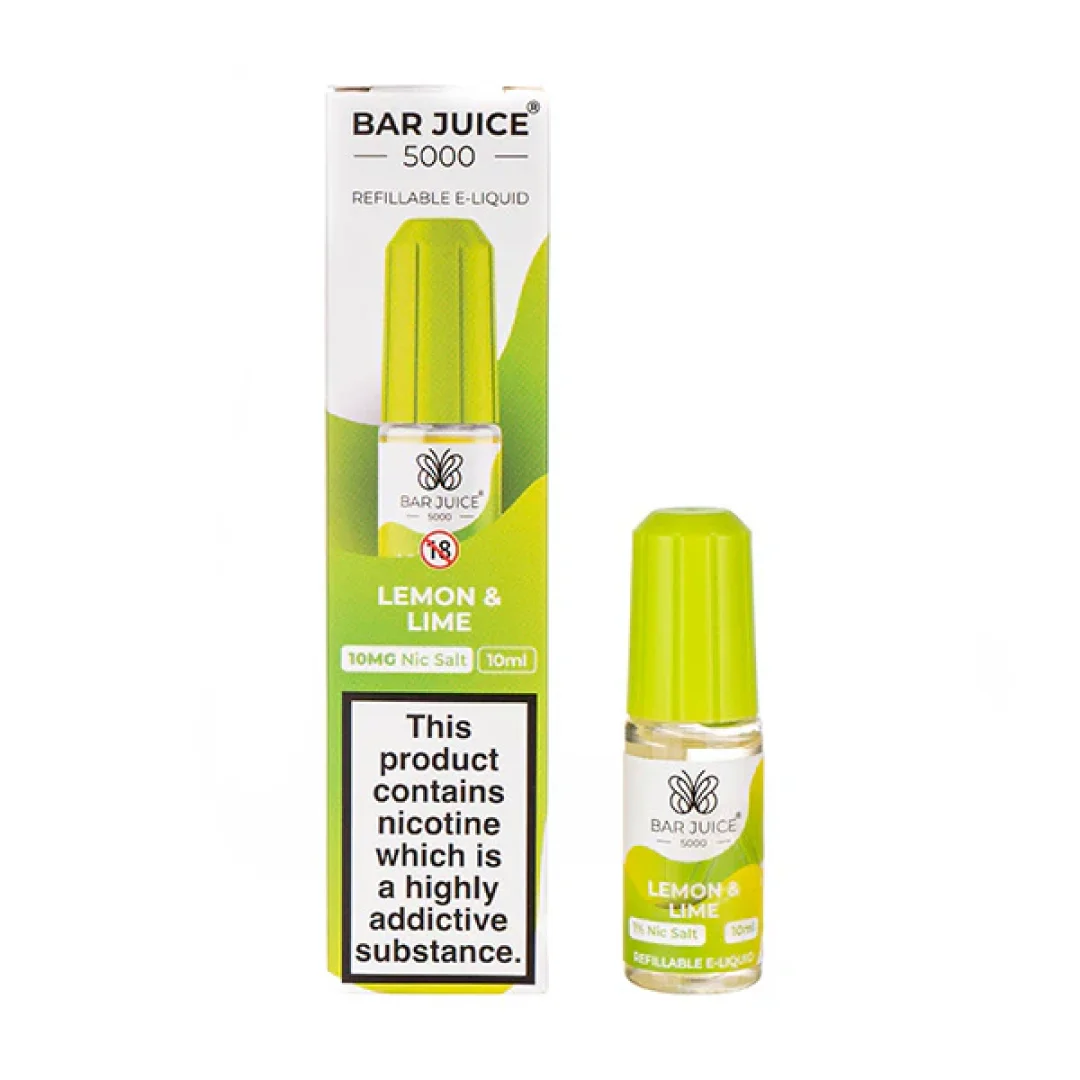 Lemon & Lime Nic Salt E-Liquid by Bar Juice 5000