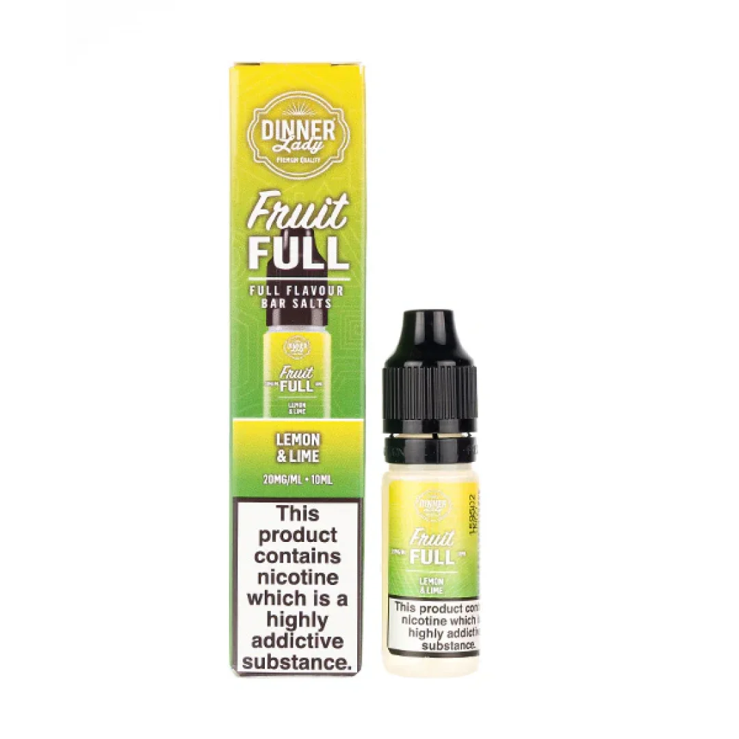 Lemon & Lime Nic Salt E-Liquid by Dinner Lady Fruit Full Bar Salts