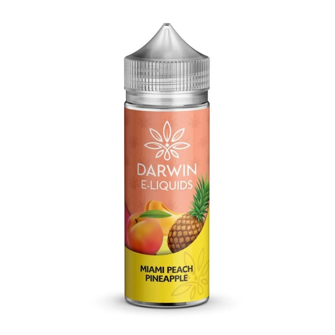 Miami Peach Pineapple 100ml Shortfill E-Liquid by Darwin