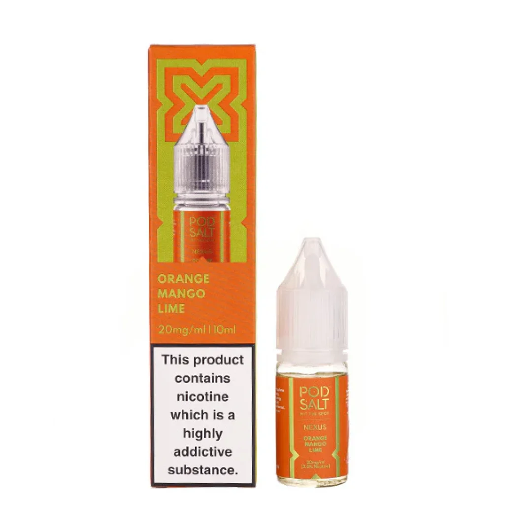 Orange Mango Lime Nic Salt E-Liquid by Pod Salt Nexus