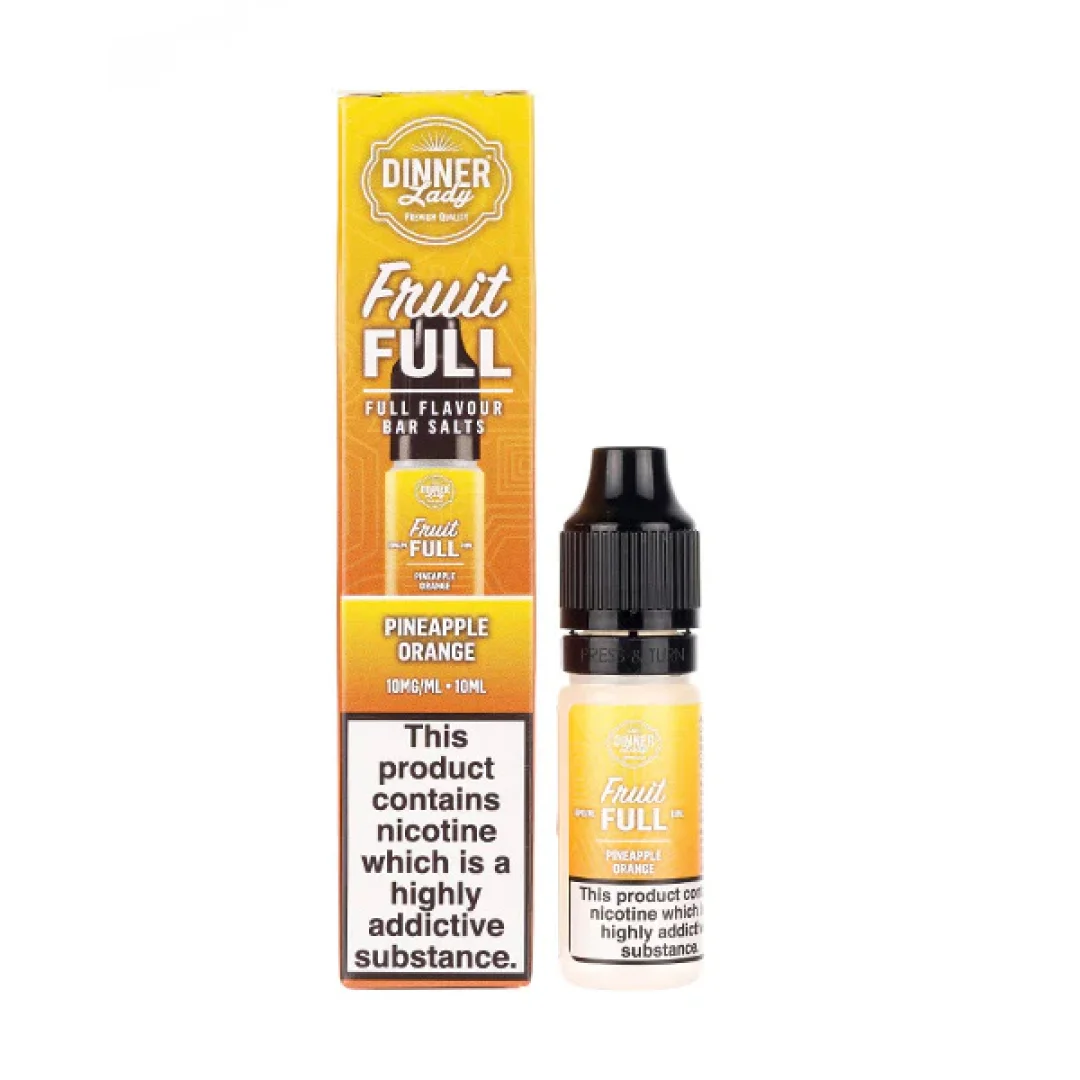 Pineapple Orange Nic Salt E-Liquid by Dinner Lady Fruit Full Bar Salts