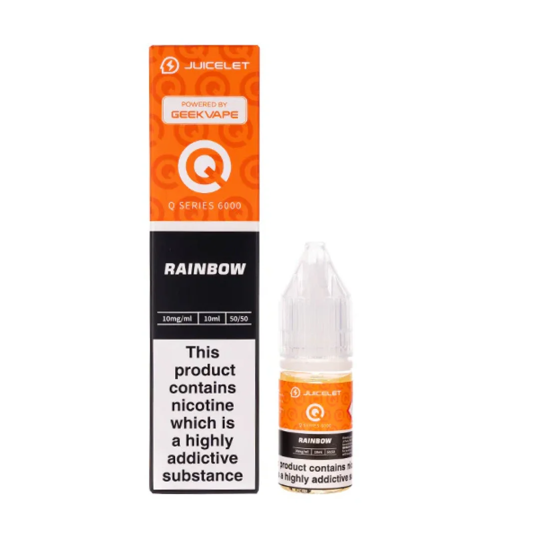 Rainbow Q Series 6000 Nic Salt E-Liquid by Juicelet