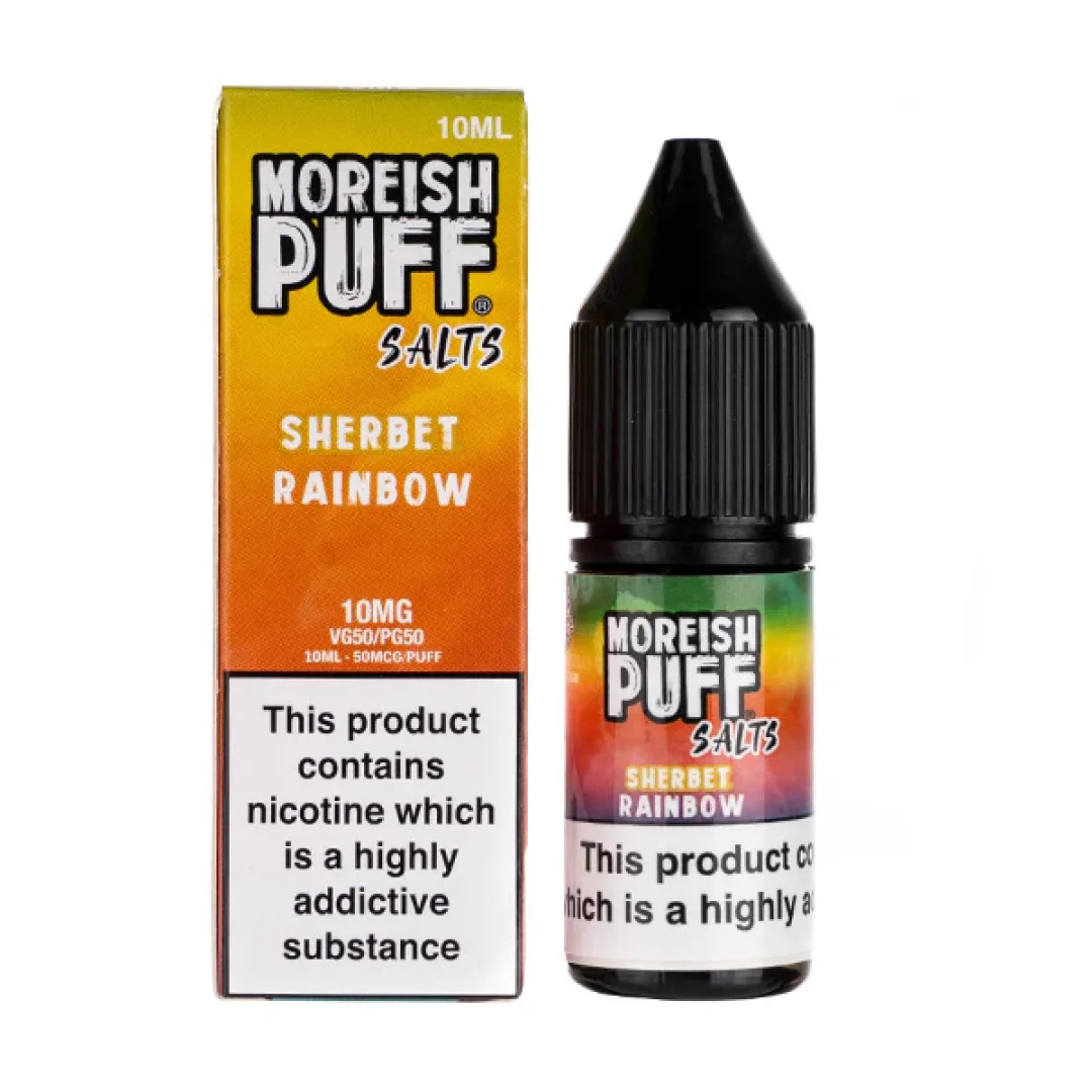 Rainbow Sherbet Nic Salt E-Liquid by Moreish Puff