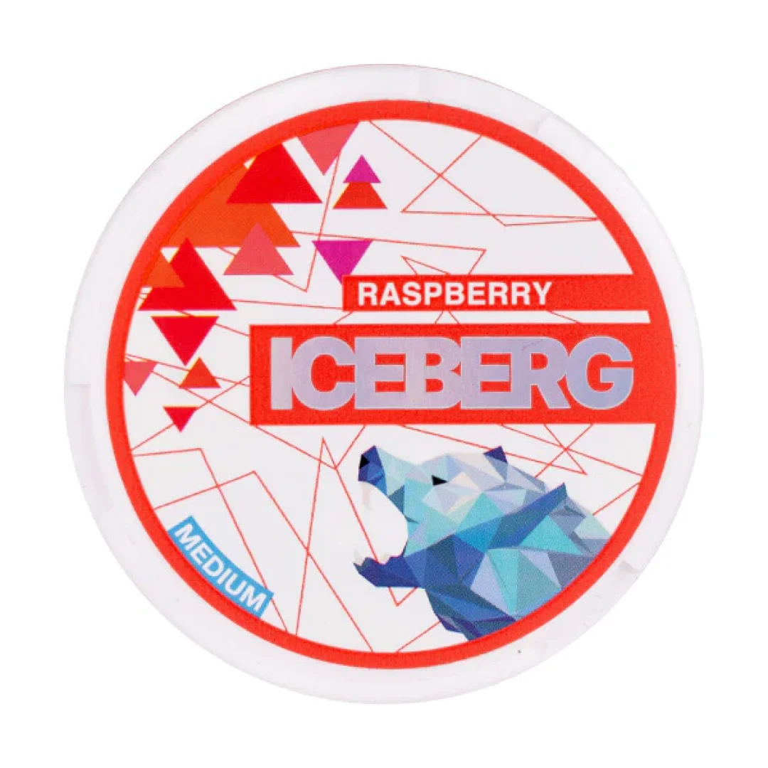 Raspberry Nicotine Pouches by Iceberg