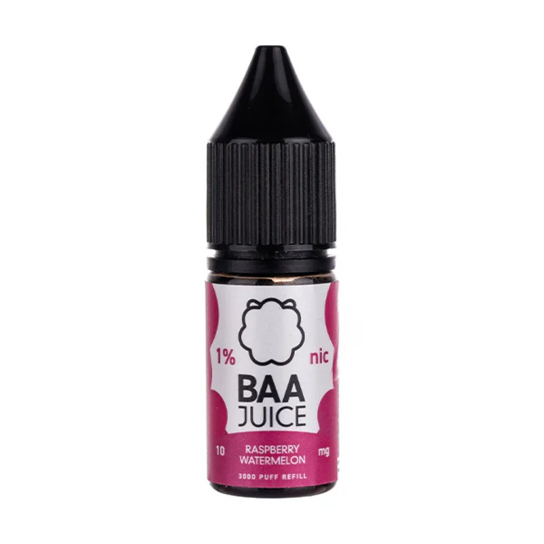 Raspberry Watermelon Nic Salt E-Liquid by Baa Juice