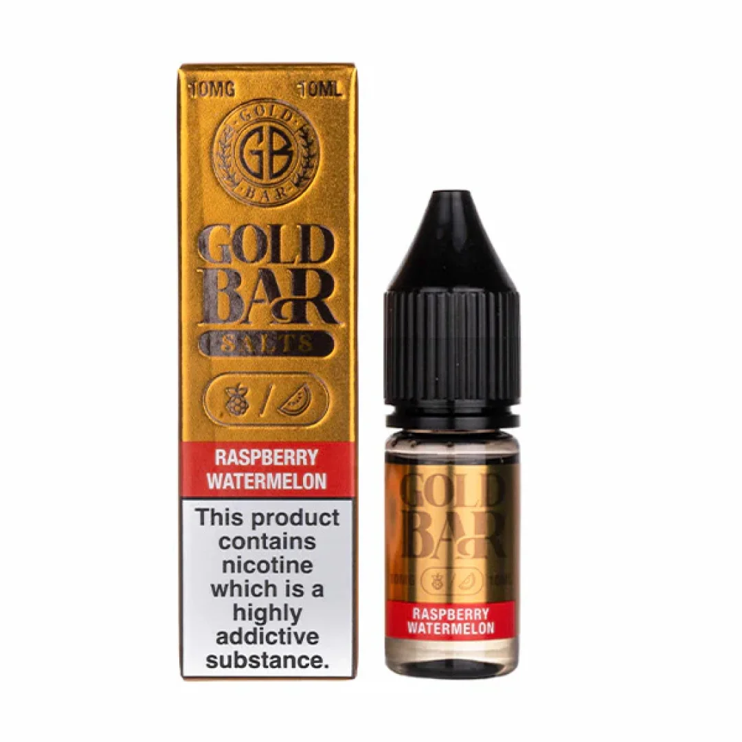 Raspberry Watermelon Nic Salt E-Liquid by Gold Bar