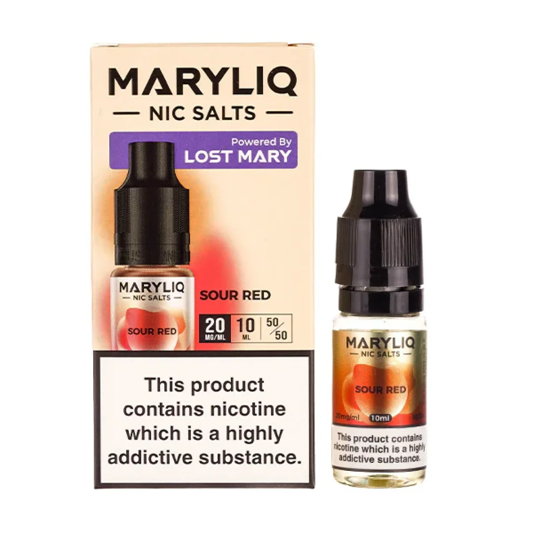 Sour Red Nic Salt E-Liquid by Lost Mary Maryliq