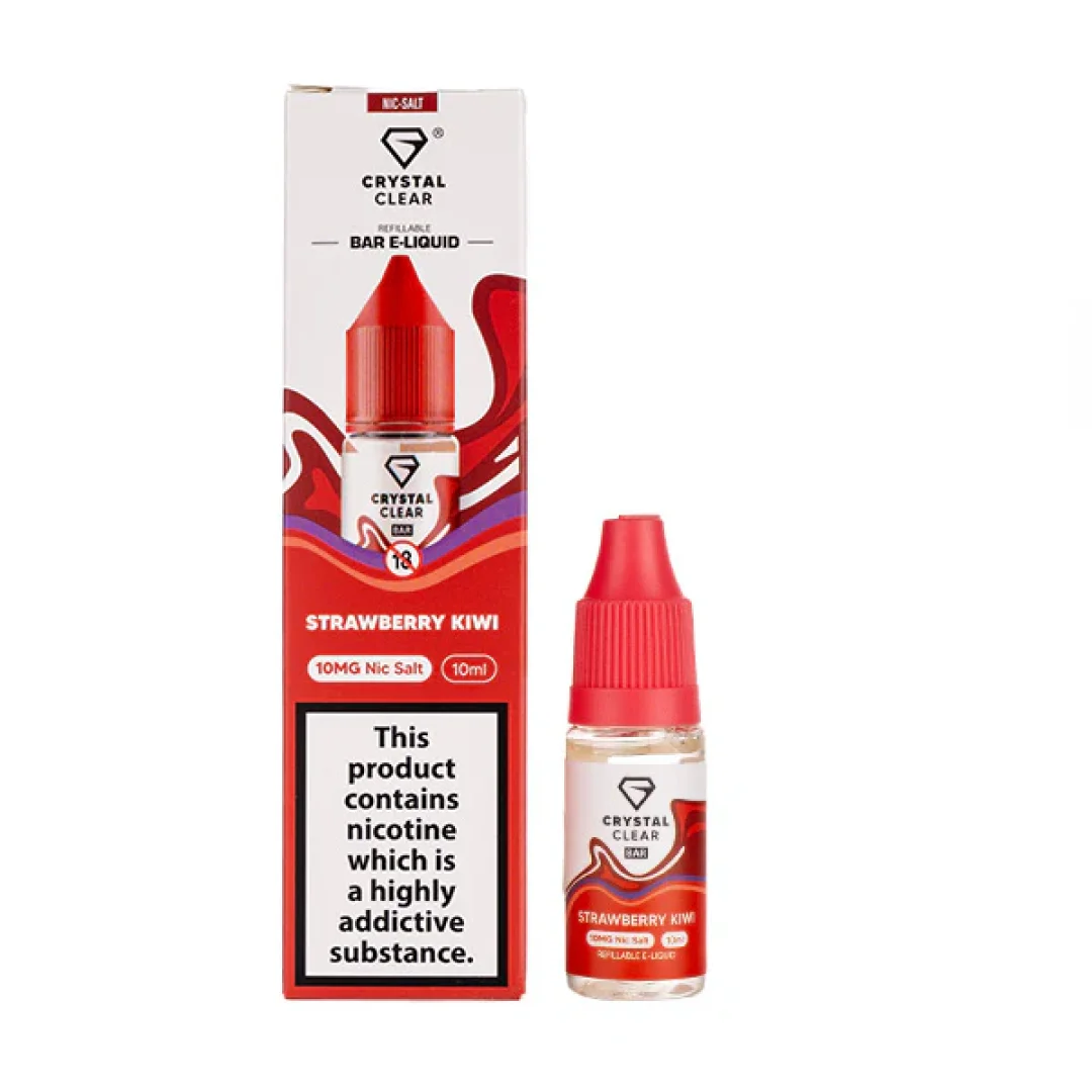 Strawberry Kiwi Nic Salt E-Liquid by Crystal Clear