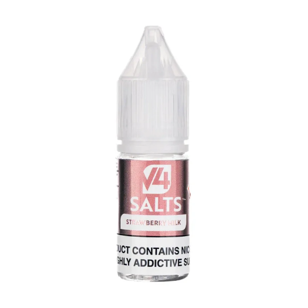 Strawberry Milk Nic Salt E-Liquid by V4 Vapour