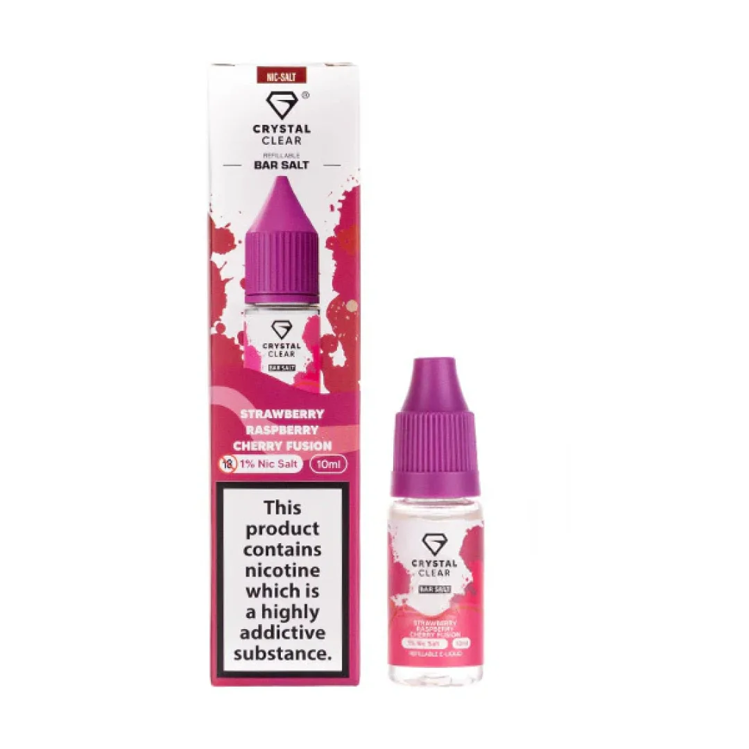 Strawberry Raspberry Cherry Nic Salt E-Liquid by Crystal Clear