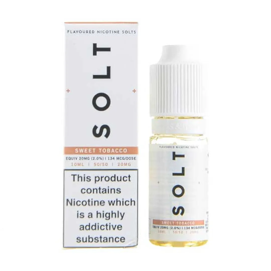 Sweet Tobacco Nic Salt E-Liquid by SOLT